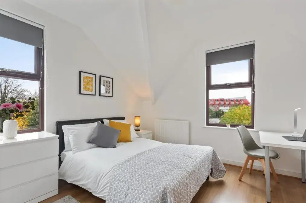 Double room with work desk at River Rooms Nottingham